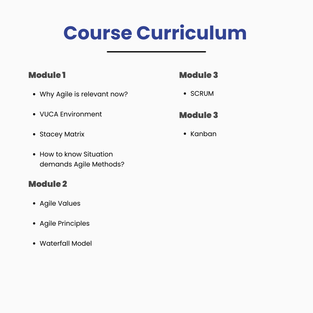 Agile Scrum Foundation Course