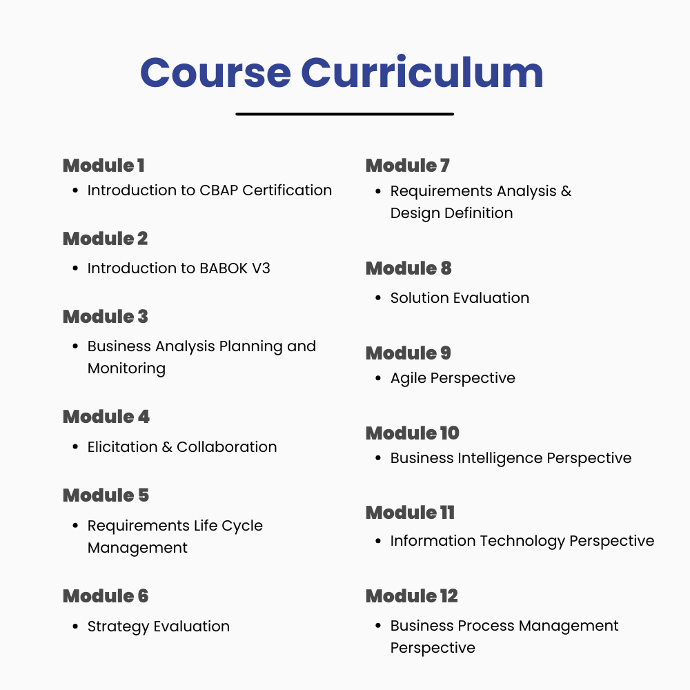 Certified Business Analysis Professional