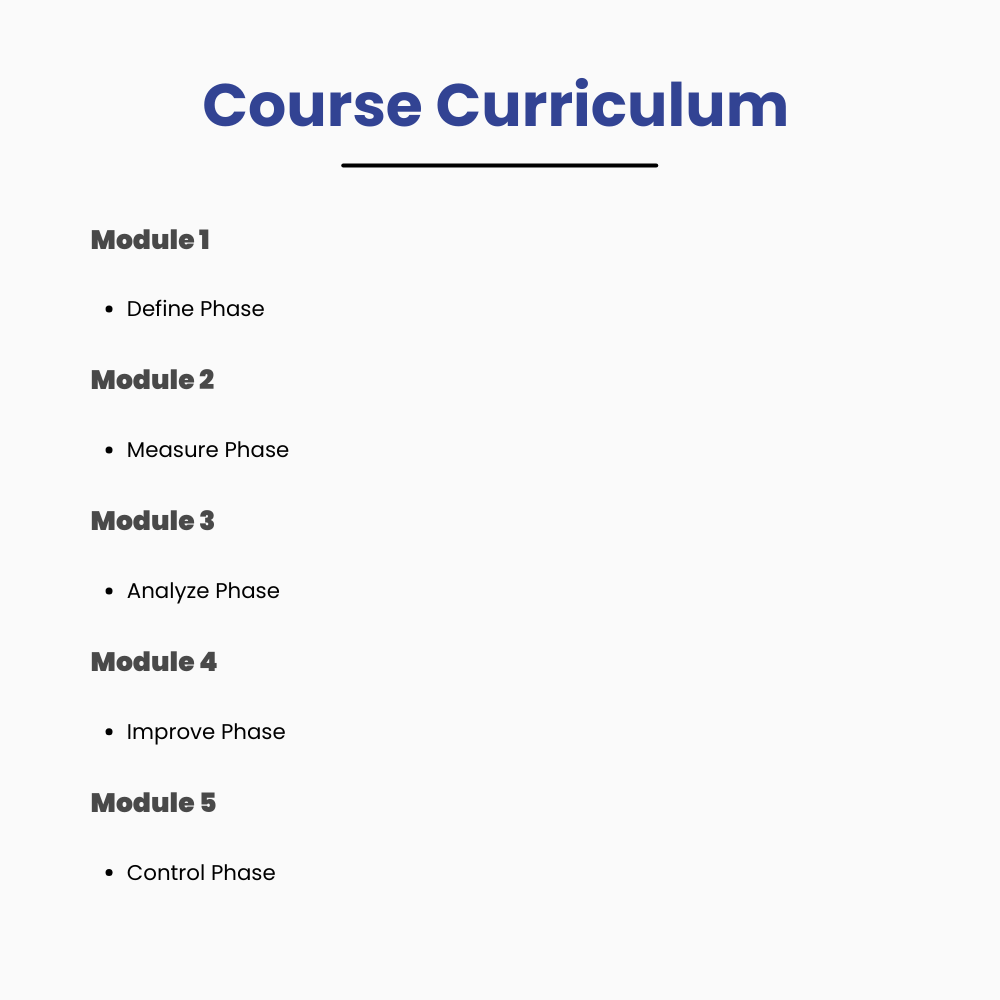 Lean Six Sigma Black Belt