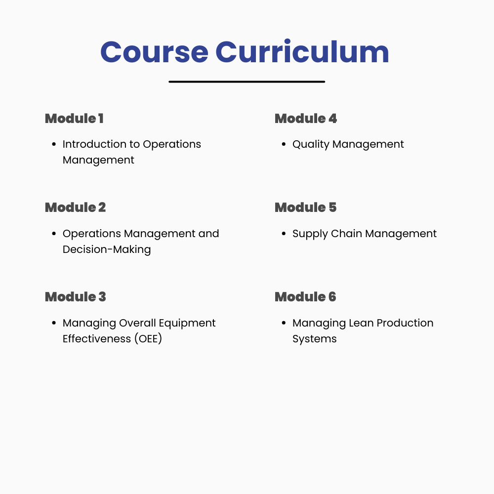 Operations Management